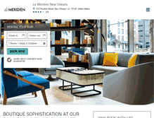 Tablet Screenshot of lemeridienneworleanshotel.com